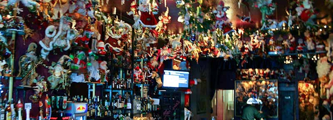Santas on Parade at Marlena's Bar