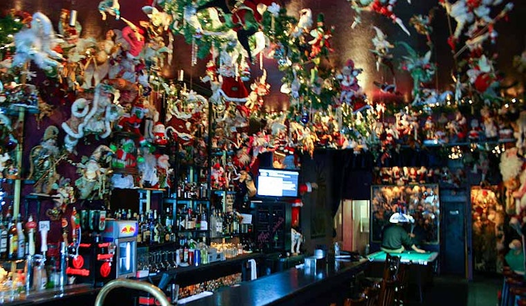 Santas on Parade at Marlena's Bar