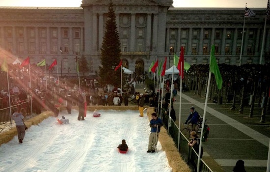 Sledding at Civic Center Today, Maybe