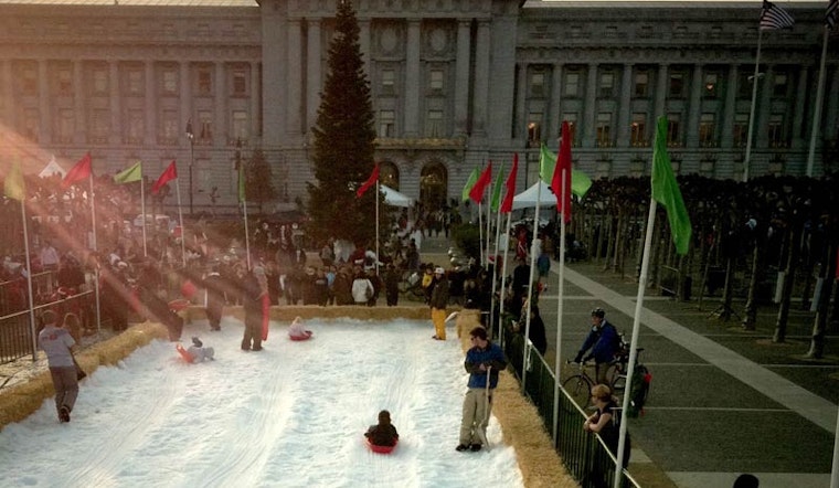 Sledding at Civic Center Today, Maybe