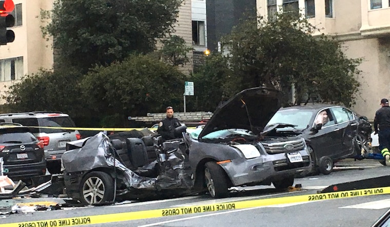 2-Car Crash Critically Injures 5 In Western Addition