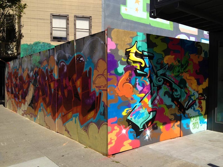 New Street Art Livens Up Construction Site