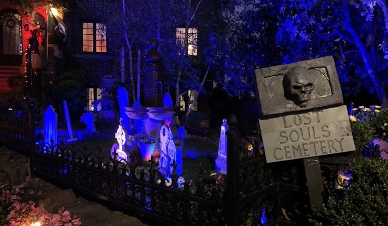 Tombstones, severed heads and more: 2 Castro-area homes go all out with their Halloween displays