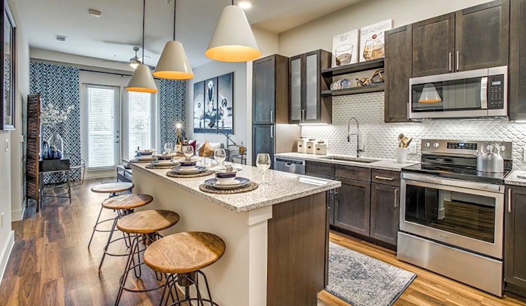 What apartments will $1,600 rent you in Bluffview, this month?