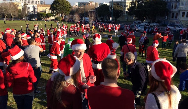 Video: SantaCon Invades Duboce Park