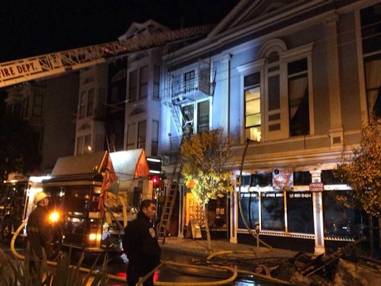Early Morning Fire On Divisadero