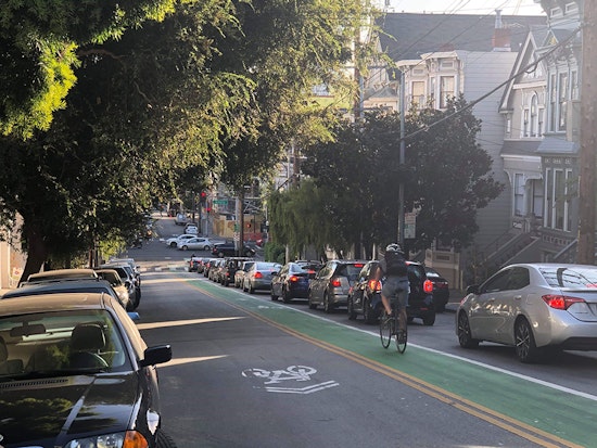 Page Street could get protected bike lane, new traffic restrictions as early as next year
