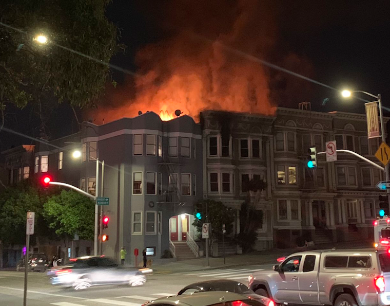 Masonic & Oak fire damages apartment building, but no injuries