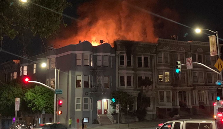 Masonic & Oak fire damages apartment building, but no injuries