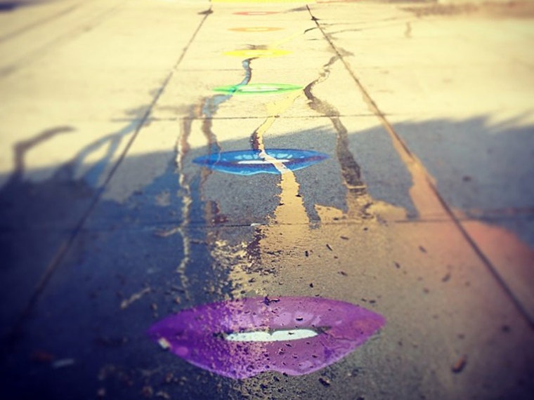 Rainbow-Colored Lips Brighten Up Patricia's Green