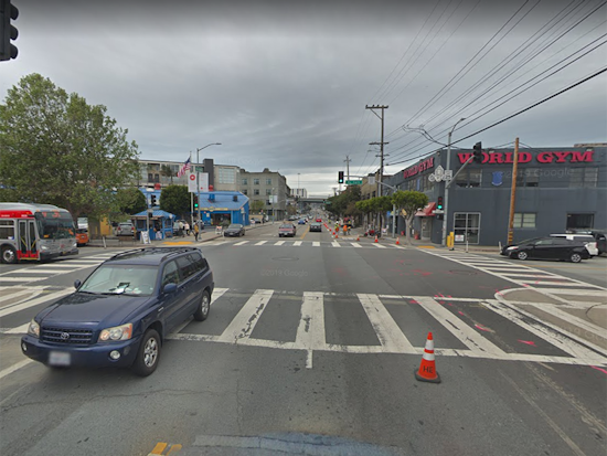 Pedestrian dies of brain injury after Saturday-morning collision at 16th & De Haro [updated]