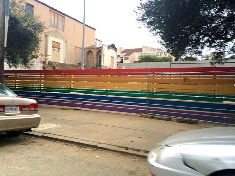Check Out This Rainbow Fence