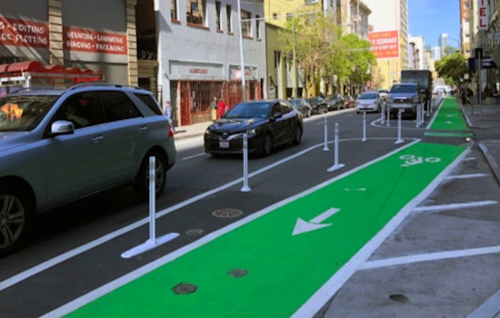 The Tenderloin's first protected bike lane opens on Turk Street