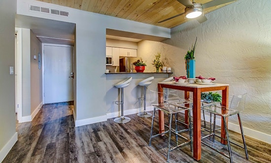 What apartments will $1,100 rent you in Alhambra, this month?