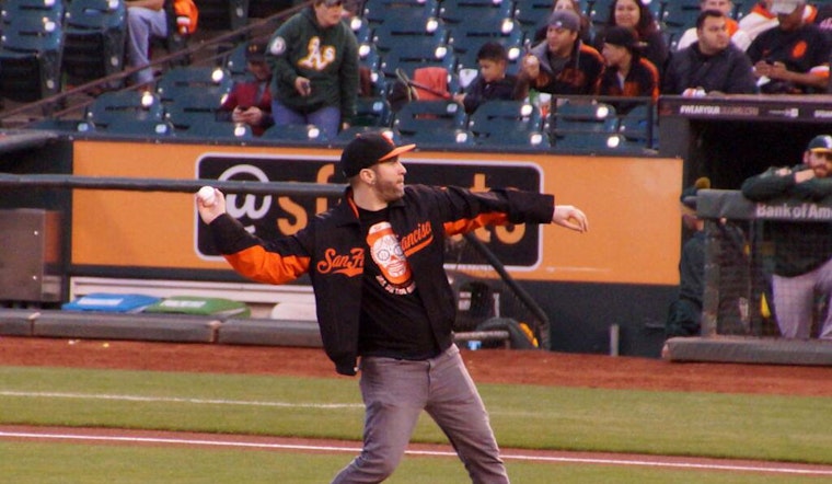 Lower Haighter Dan Jackson Throws Out Giants First Pitch