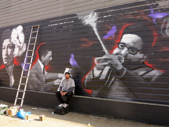 New Jazz-Inspired Mural En Route To Divis and Eddy