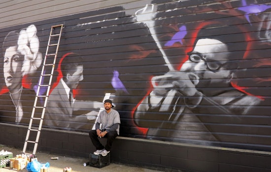 New Jazz-Inspired Mural En Route To Divis and Eddy