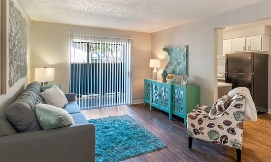What apartments will $1,100 rent you in Rancho Charleston, this month?