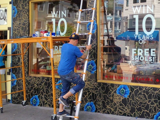 Jet Martinez Mural In The Works At Fluevog
