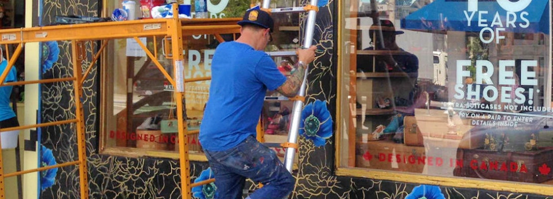 Jet Martinez Mural In The Works At Fluevog