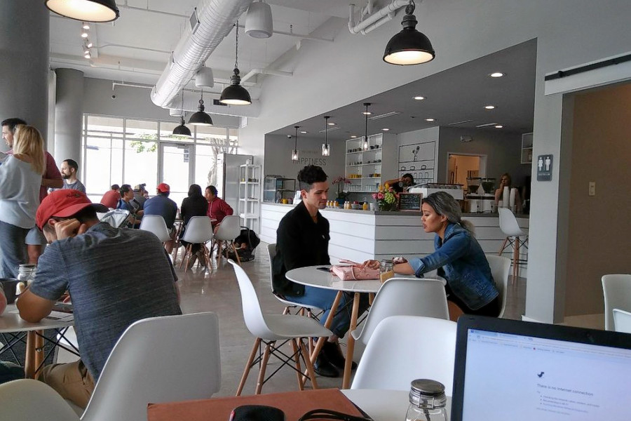 Get your caffeine fix at The Yellow Cup Coffee & Tea