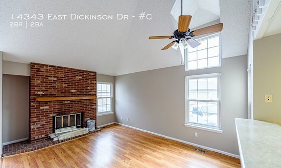 What apartments will $1,600 rent you in Heather Gardens, today?