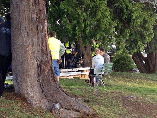 Taye Diggs TV Series Shoots In Alamo Square