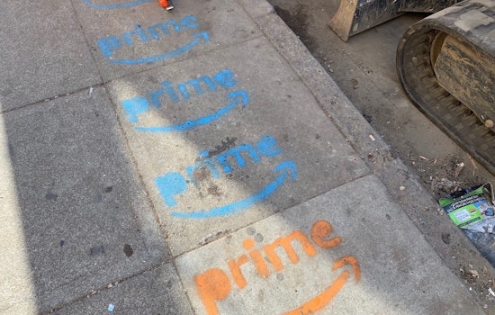 Mystery Amazon Prime logos appear on Tenderloin sidewalks