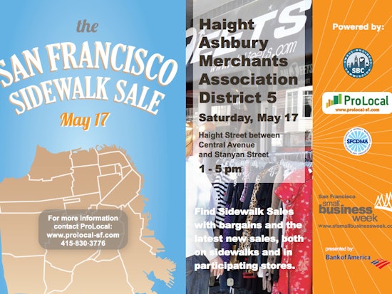 Upper Haight Sidewalk Sale This Saturday