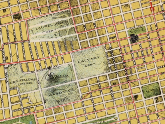 The Old Calvary Cemetery Grounds Are Right Under Your Feet