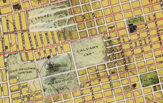 The Old Calvary Cemetery Grounds Are Right Under Your Feet