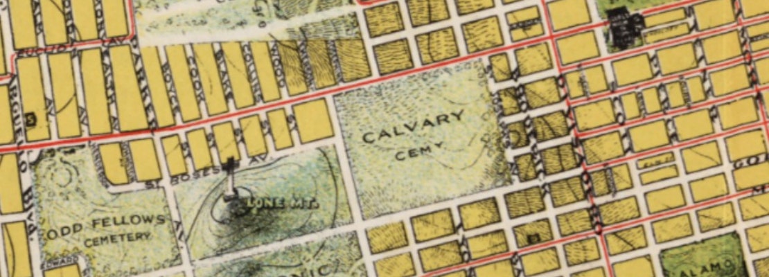The Old Calvary Cemetery Grounds Are Right Under Your Feet
