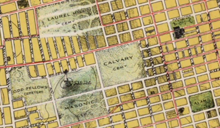 The Old Calvary Cemetery Grounds Are Right Under Your Feet