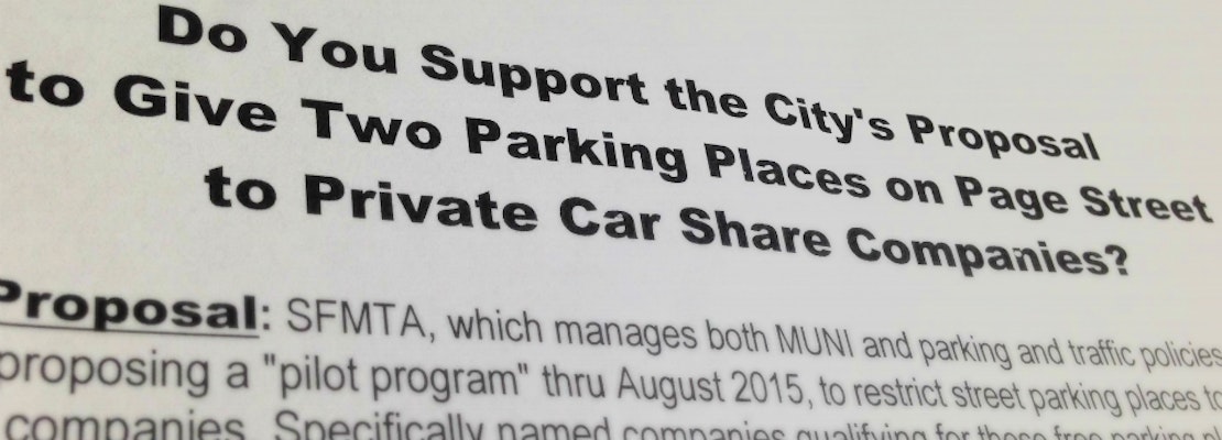 Parking For Private Car Shares Sees Backlash In The Haight