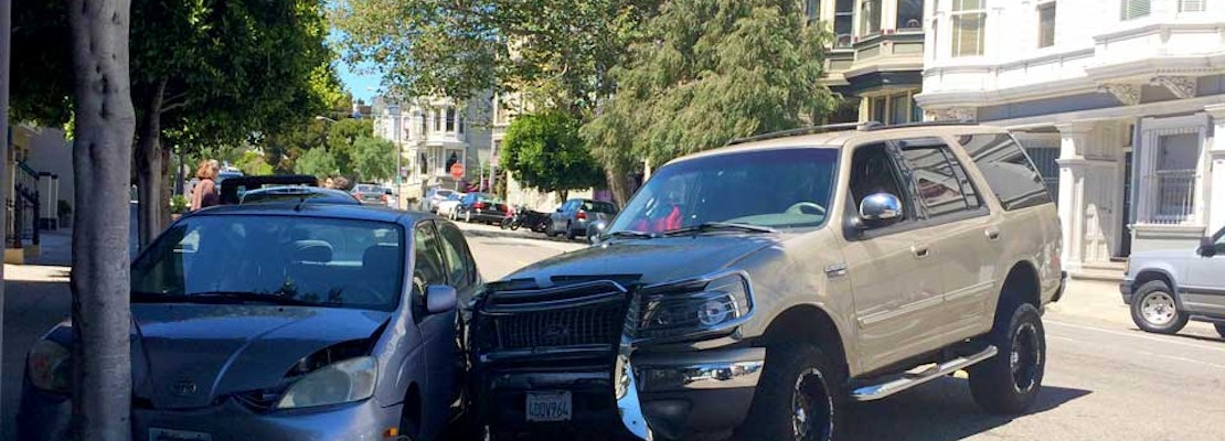 Two Parked Cars Damaged In Scott Street Accident