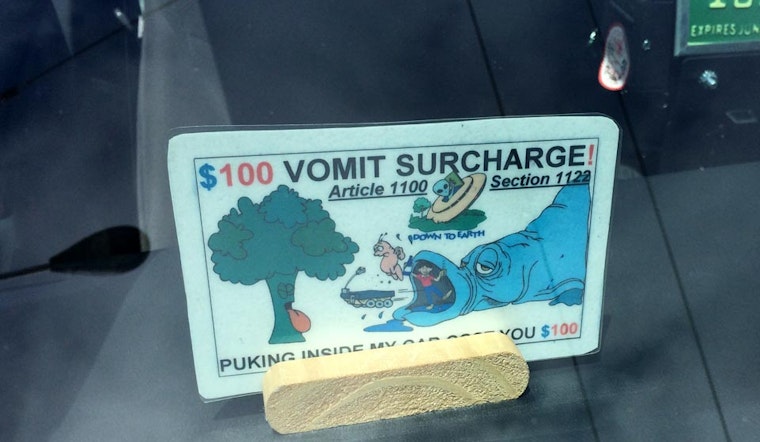 A Good Reason Not To Throw Up In A Cab