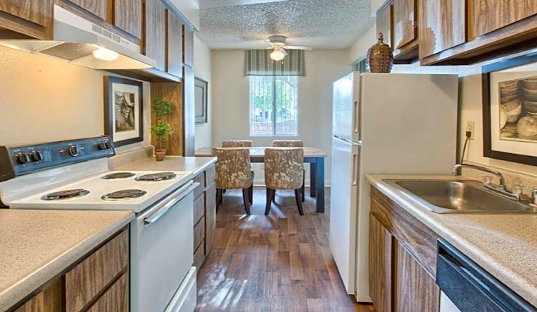 What apartments will $1,100 rent you in Rancho Charleston, right now?
