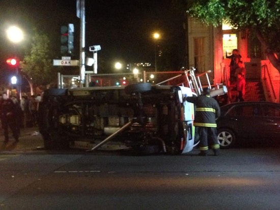 Three Injured In Car Collision At Oak And Octavia Last Night