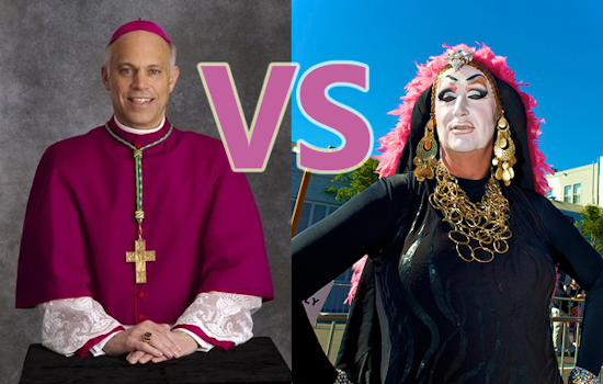 Men in dresses tell men in dresses they are not allowed on church property