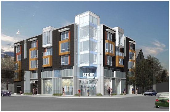 PHOTO: Rendering of new building at the "hole in the ground" at 16th and Market