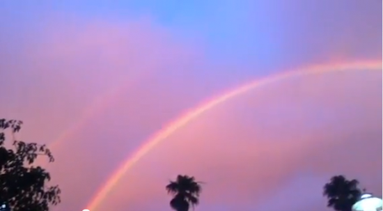 VIDEOS: Yesterday's Gorgeous Double Rainbow