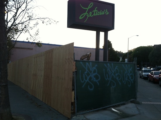 PHOTO: Leticia's demolished, making way for condos, retail