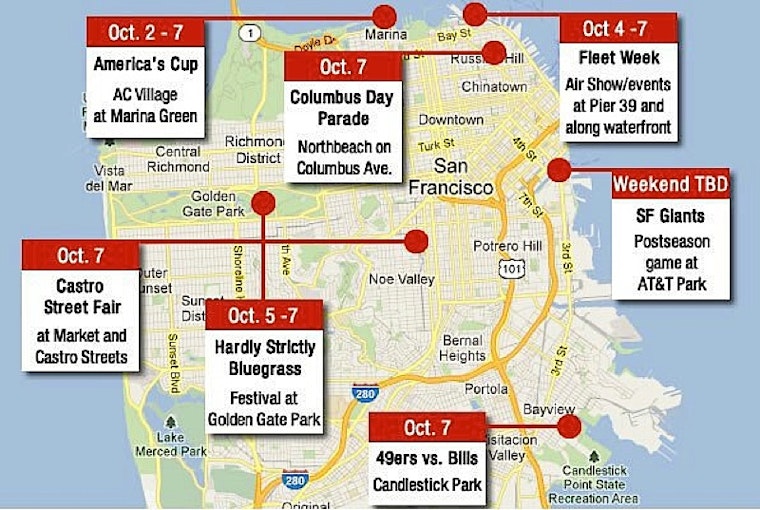 Week End Madness in San Francisco as One Million Plus Visitors Invade