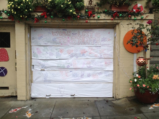 PHOTOS: Garage Door Wish List to Santa on Sanchez