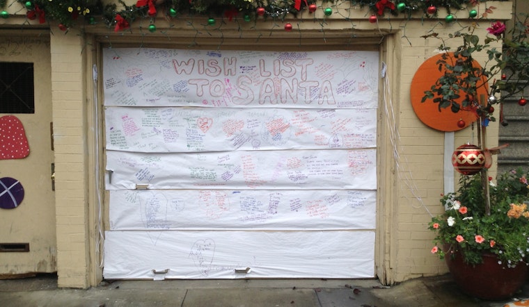 PHOTOS: Garage Door Wish List to Santa on Sanchez