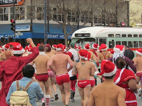 PHOTOS: 400+ Santas Drop Trou to Raise $43K for SF AIDS Foundation
