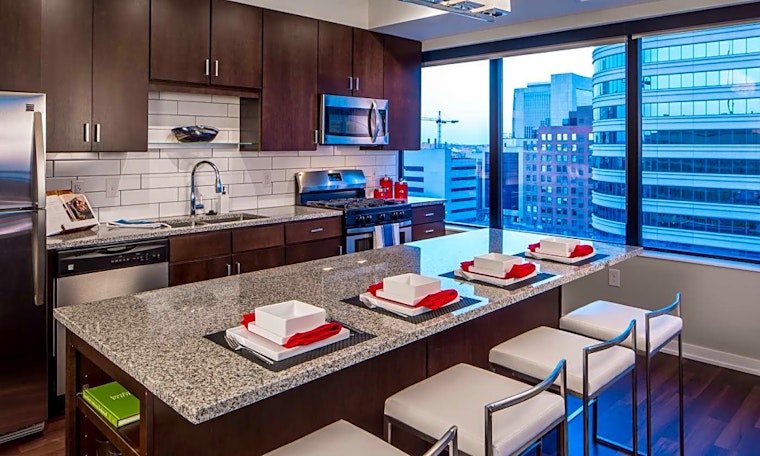 What apartments will $1,800 rent you in Downtown West, today?