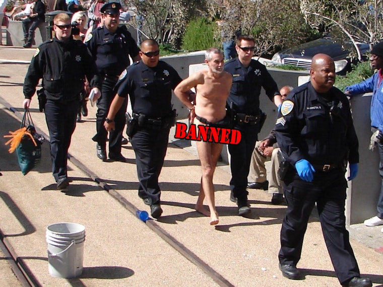 BREAKING PHOTOS: 2 Arrested for Nude Dancing in Jane Warner Plaza