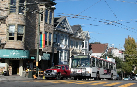 MUNI Lines Temporarily Clothesline Castro Street Redesign Project Progress