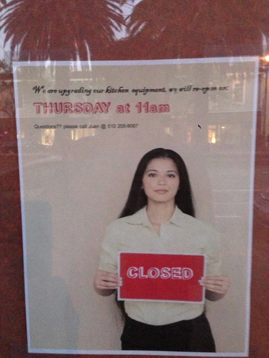 La Fajita closed temporarily; re-opening Thursday